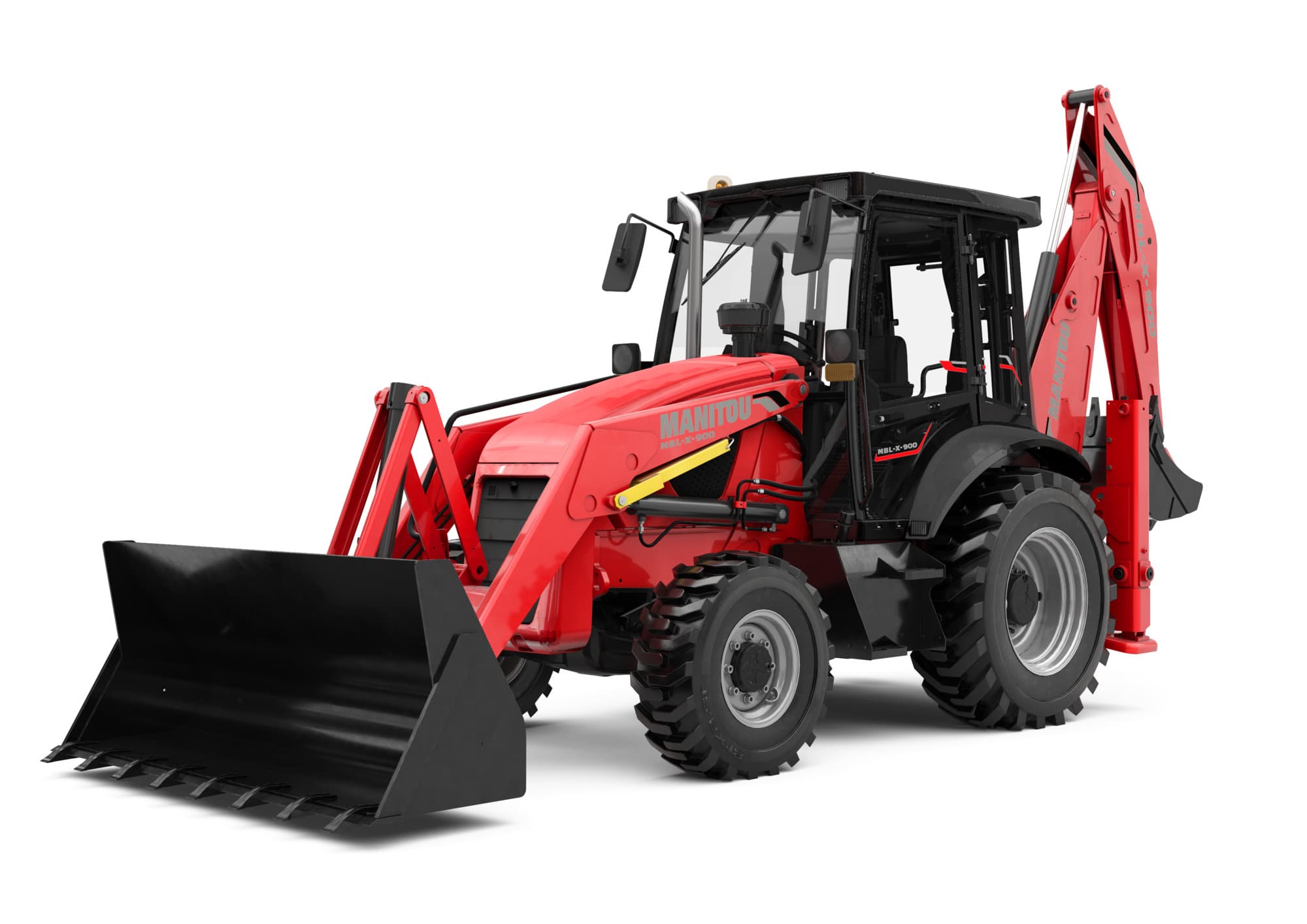 Retroescavadeira Manitou MBL-X 900 para aluguel em Itatiba