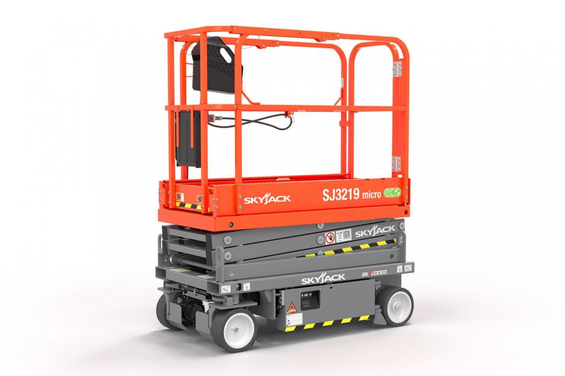 Plataforma Tesoura Skyjack SJ3219 Micro para aluguel em Itatiba